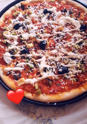 صورة لوصفة بيتزا 🍕🍕🍕😘😘😘