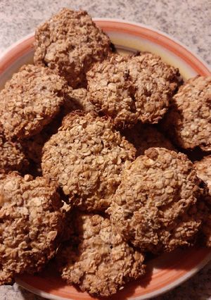Una foto de Galletas de avena y plátano
