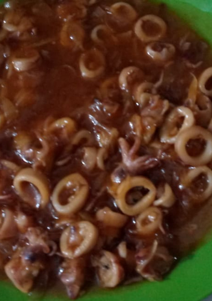 Foto resep Cumi pedas asam manis