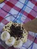 Dessert, crema alla banana