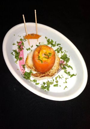 A picture of Egg tomato pocket.