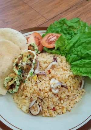 Foto resep Nasgor Cumi Belacan yummy 😘