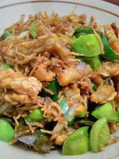 Foto resep Oseng Teri Medan Tempe Tomat Ijo