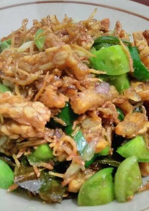 Foto resep Oseng Teri Medan Tempe Tomat Ijo