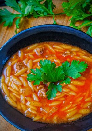 صورة لوصفة الشوربة الليبية الرمضانية