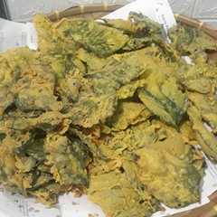 A picture of Keripik bayam.