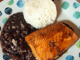 Salmón con soja y miel