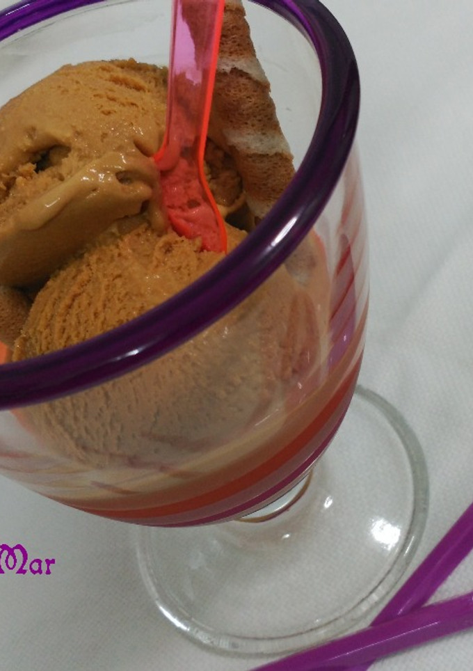 Una foto de Helado de dulce de leche