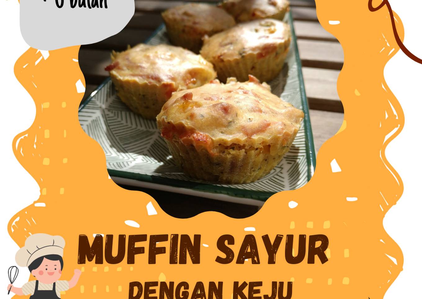 Muffin Sayur dengan Keju (mpasi, camilan)