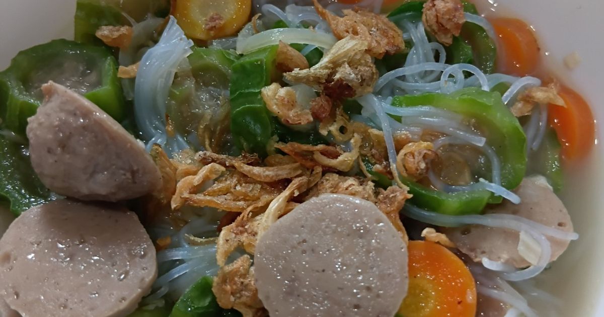 Sup oyong bakso enak