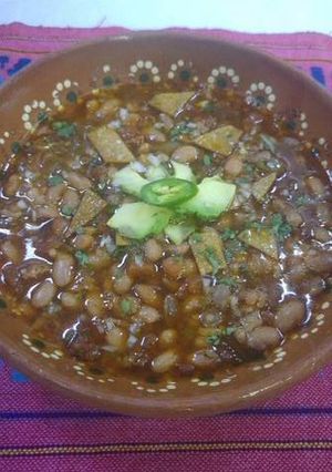 A picture of Frijoles Charros.