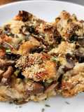 Sformato di funghi, porri e finocchi