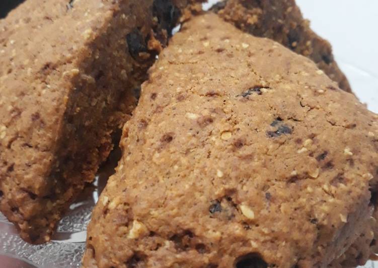 Resep Raisin Oatmeal Scone Anti Gagal