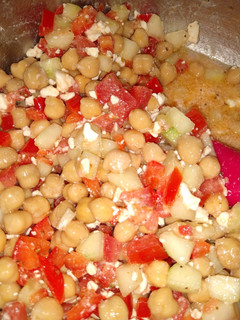 A picture of Mediterranean Chickpea Salad.