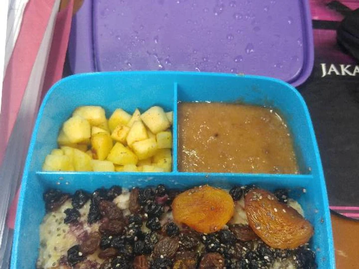 Cara Simple Membuat Resep  Apple Banana Oat yang Bikin Ngiler, Lezat