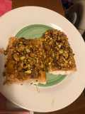 Salmone croccante ai pistacchi e senape