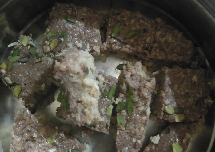 Recipe of Award-winning Two way kalakand