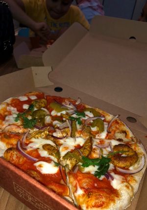 صورة لوصفة بيتزا لذيذذذذه 🤤♥️