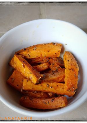 Une photo de Frites de patates douces au four