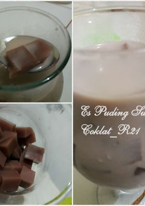 Foto resep Es Puding Susu Coklat #BikinRamadhanBerkesan