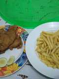 Wiener schnitzel with french fries