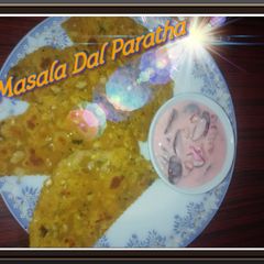 A picture of Masala Dal Paratha.