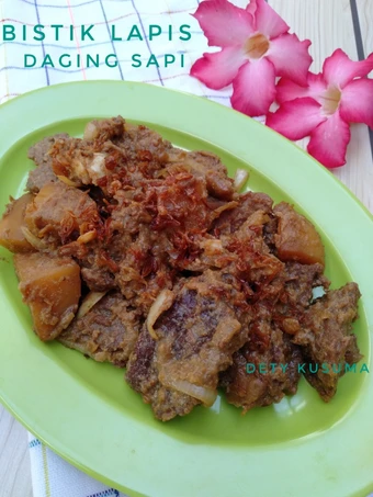 Langkah Mudah untuk Menyiapkan Resep 95. Bistik Lapis Daging Sapi yang Enak
