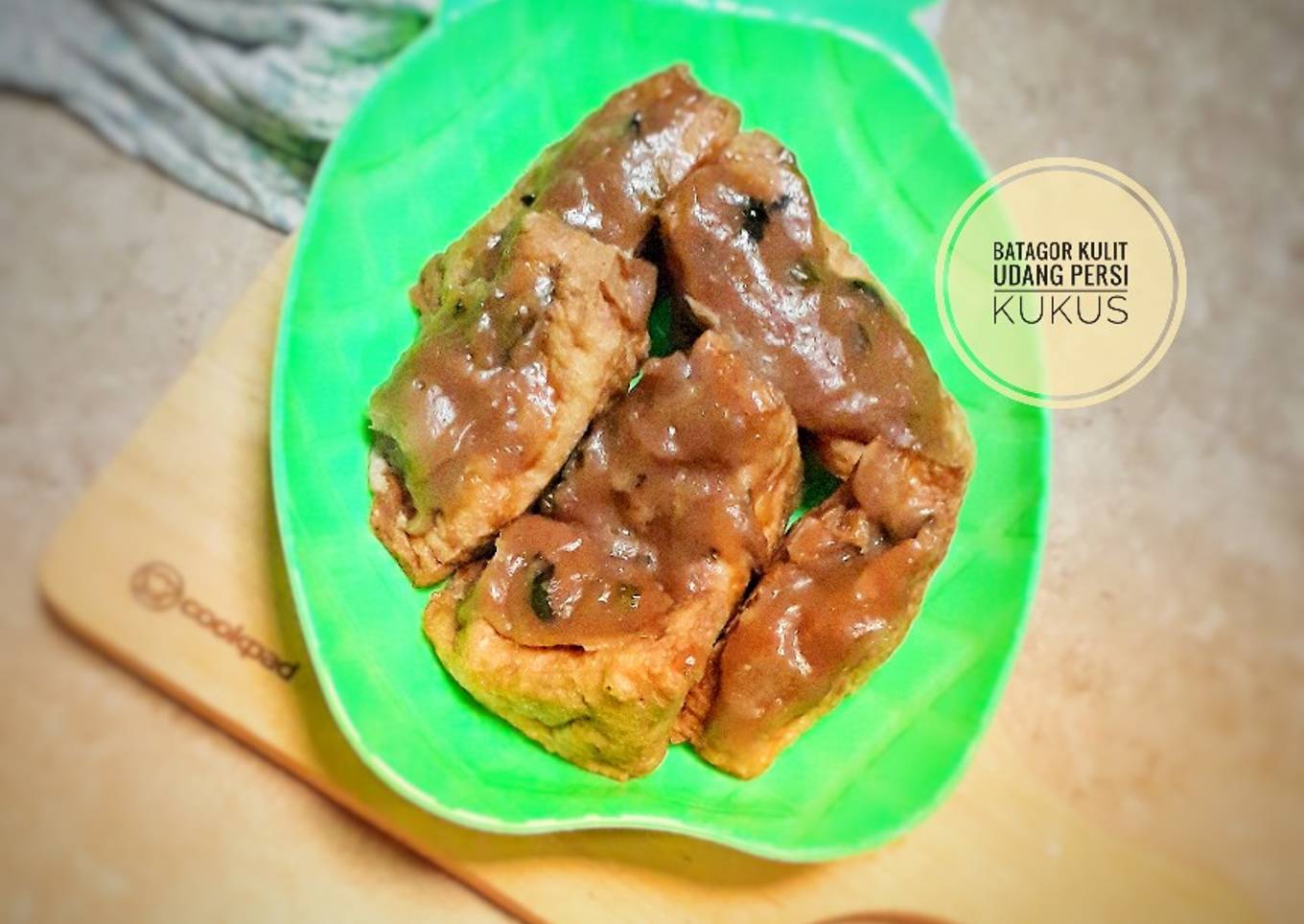 Batagor kulit udang persi kukus
