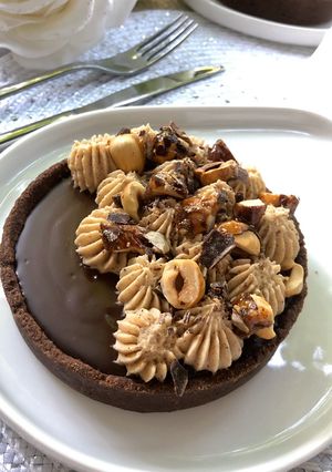 Une photo de Tartelettes chocolat & praliné 🥰