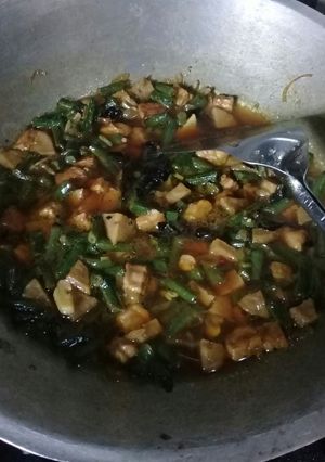 Foto resep Oseng Kacang Panjang dan Tempe