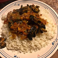Dry fish & Snail Sauce (local sauce) A picture of Dry fish & Snail Sauce (local sauce).