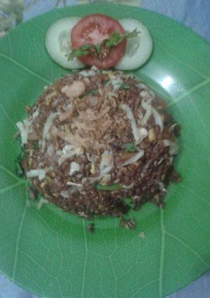 Foto resep Nasi goreng merah(beras merah)