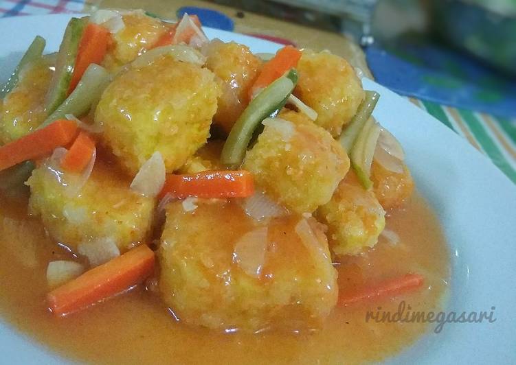 18. Tahu krispi saus asam manis pedas #bikinramadanberkesan