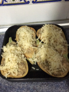 Una foto de Berenjenas rellenas