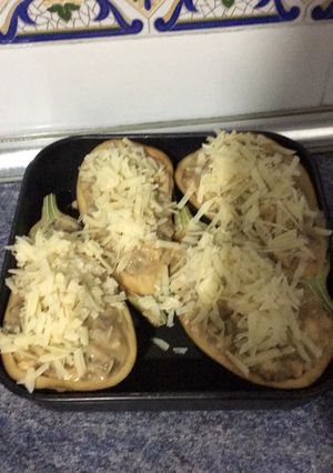 Una foto de Berenjenas rellenas