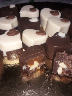 Una foto de Bombones rellenos de Dulce de Leche