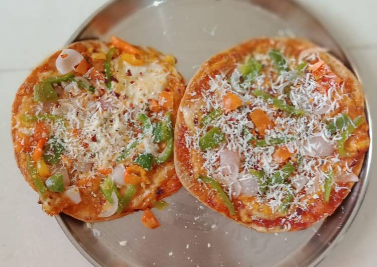 Instant wheat flour pizza