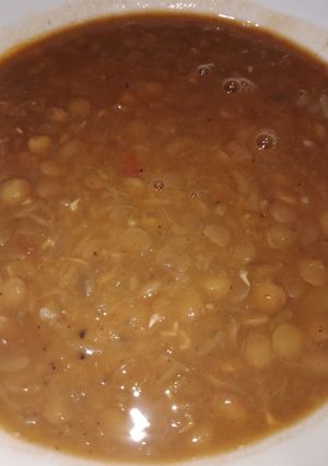 صورة لوصفة عدس بني
