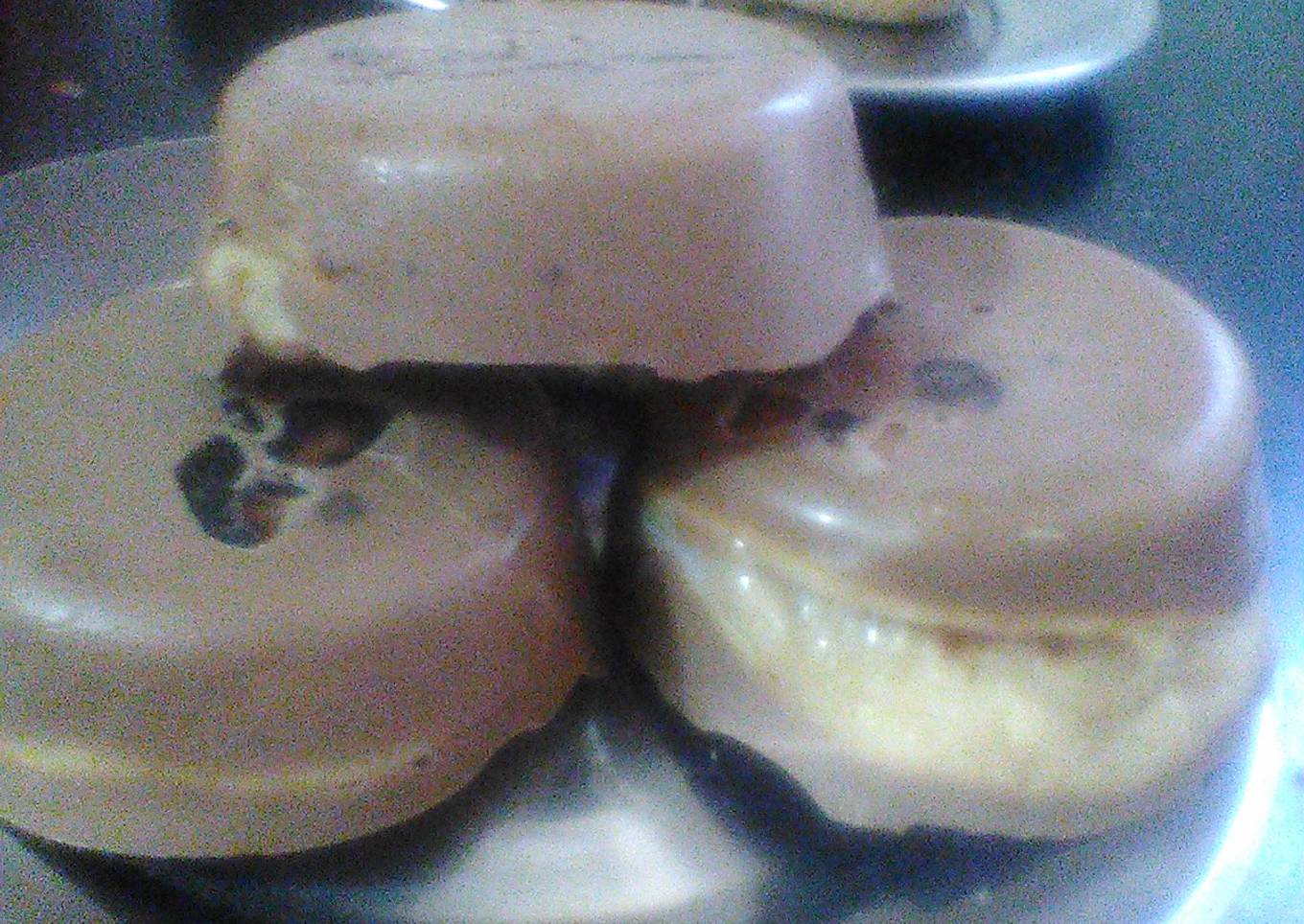 Homemade carob choco pie