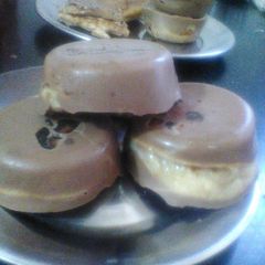 Homemade carob choco pie A picture of Homemade carob choco pie.