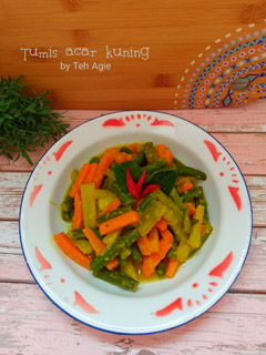 Foto resep Tumis acar kuning (wortel, buncis, timun)