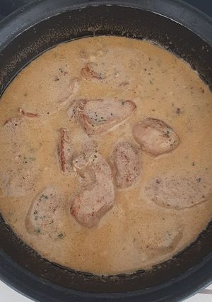 Una foto de Solomillo de cerdo al whisky