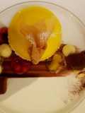 Chocolate orange ganache parfait