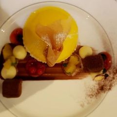 A picture of Chocolate orange ganache parfait.