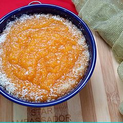 A picture of Orange Suji Ka Halwa.