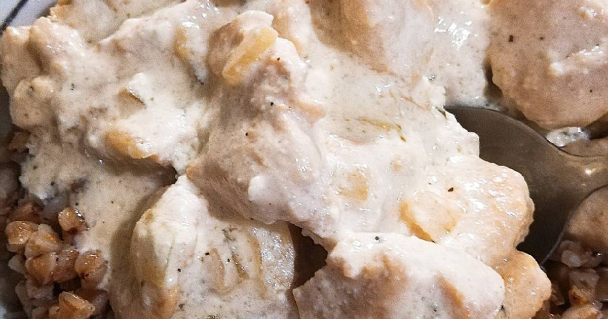 Подлив из куриного филе со сметаной. Подлив из куриного филе со сметаной