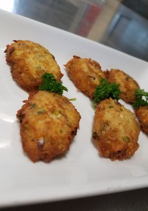 Una foto de Buñuelos de bacalao