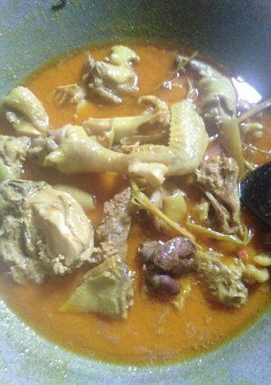 Foto resep Ayam kampung Kuah kuning