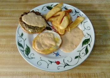 Fresh, Making Recipe Yum Yum Burger And Fry Sauce Savory Delicious Fresh, Making Recipe Yum Yum Burger And Fry Sauce Savory Delicious