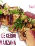 Lomo de cerdo con manzana